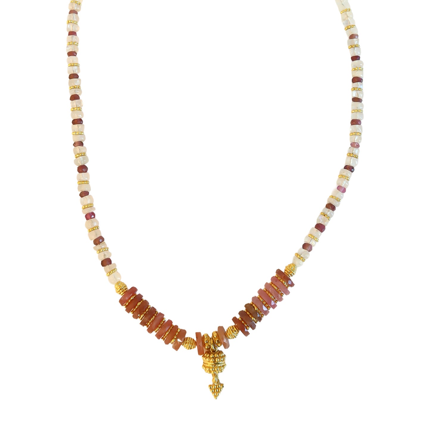 Necklace Rose qtz /Pink Tourmaline   NS 2514