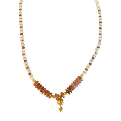 Necklace Rose qtz /Pink Tourmaline   NS 2514