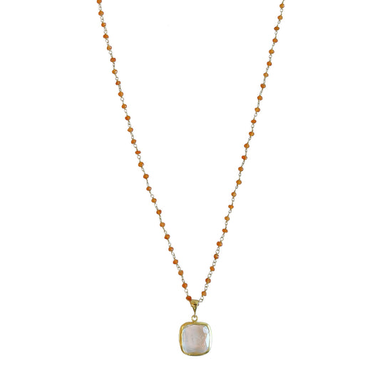 Necklace /qtz eye  pendent NS 2527