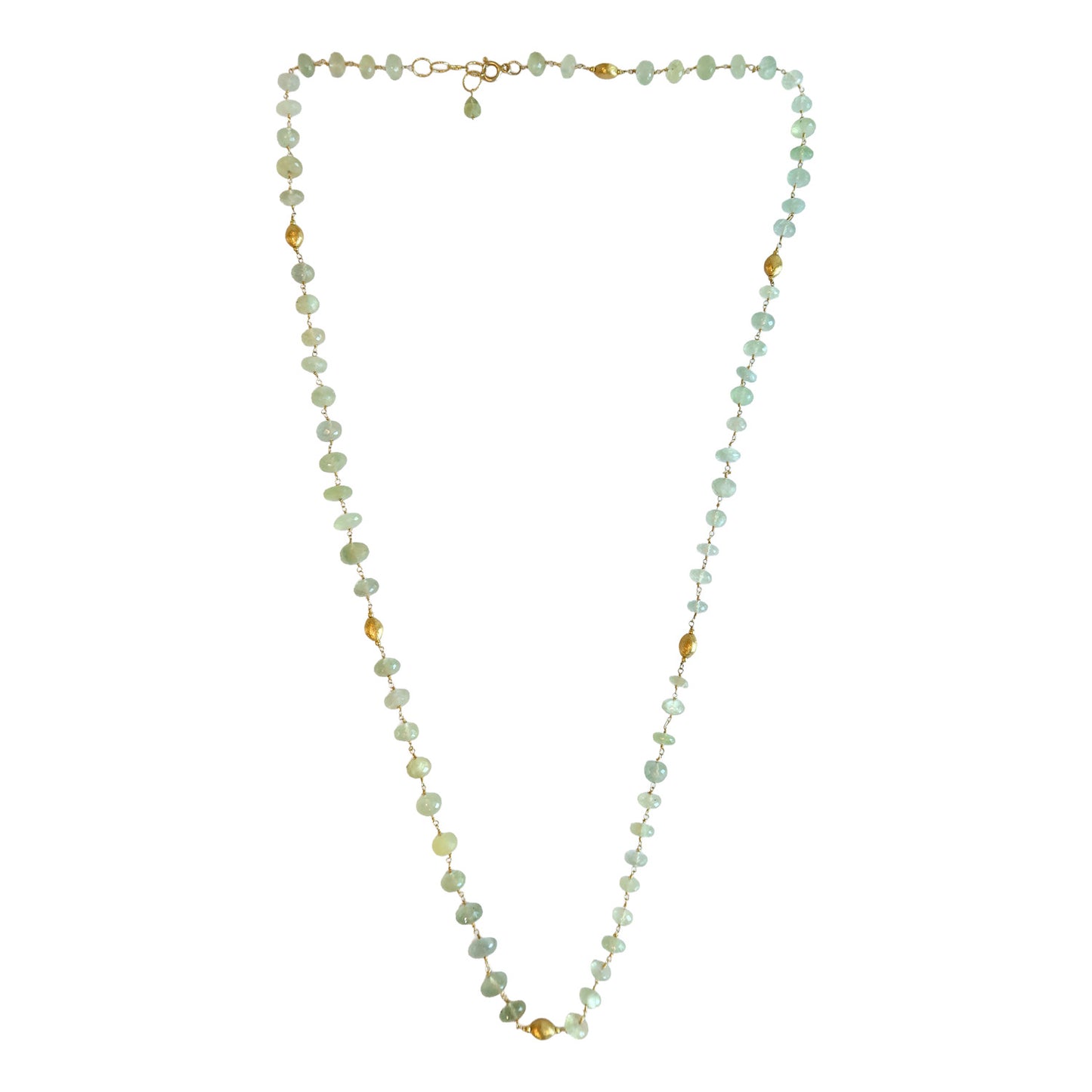 Necklace prehnite Long NS 2522