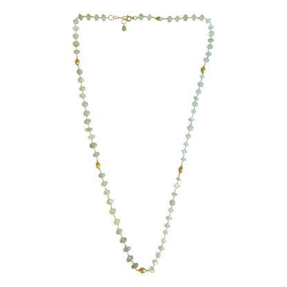 Necklace prehnite Long NS 2522