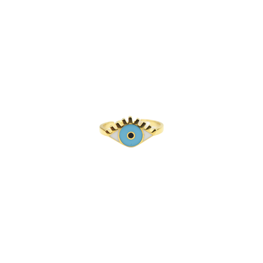 Eyelash Enamel Ring
