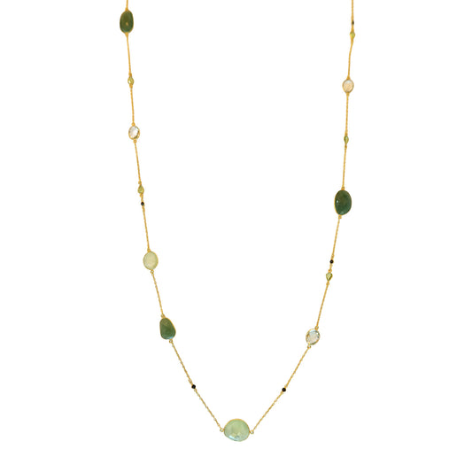 Necklace chrysoprose long NS 2539
