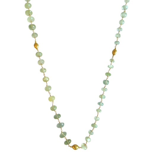 Necklace prehnite Long NS 2522