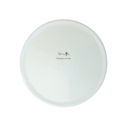 Purple Plate  4 white 3d bird Sherie Boutik