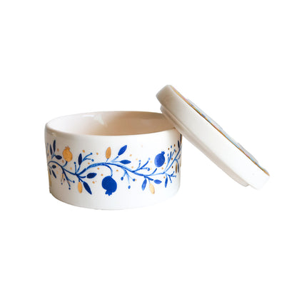 Ceramic container Bird Art