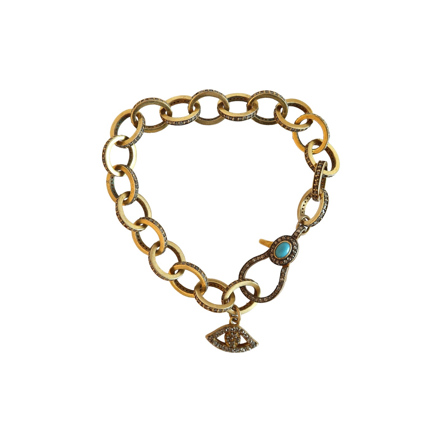 Bracelet Chain Link pave Diamond BR 2396