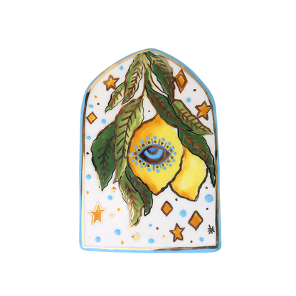 Garden Wall Décor 2 yellow lemon