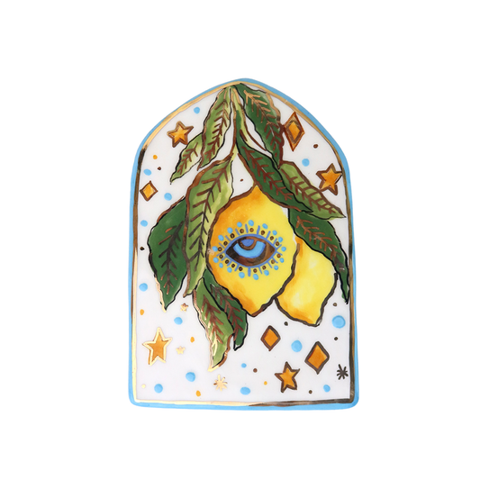 Garden Wall Décor 2 yellow lemon