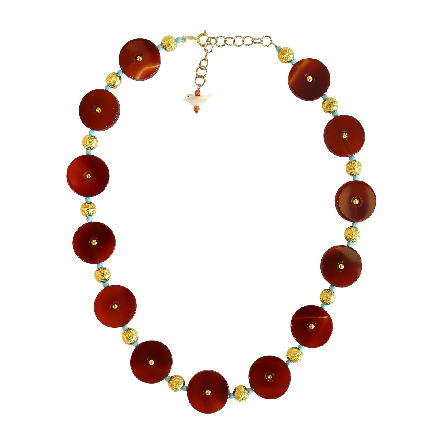 Necklace Carnelian round NS 2520