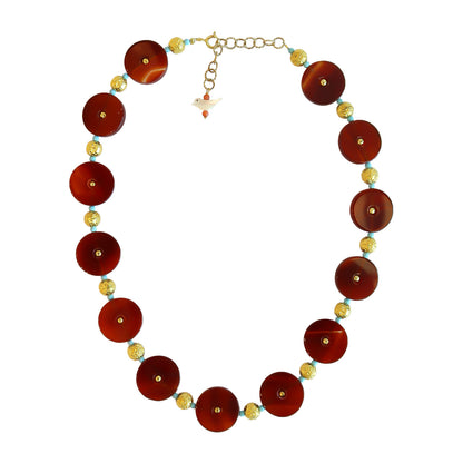 Necklace Carnelian round NS 2520