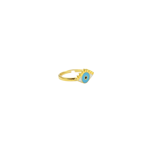 Eyelash Enamel Ring