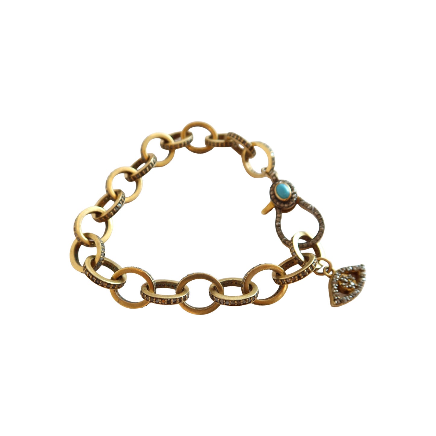 Bracelet Chain Link pave Diamond BR 2396