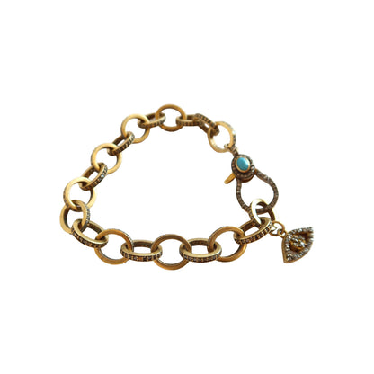 Bracelet Chain Link pave Diamond BR 2396