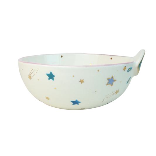 Floral Star and Eye Ceramic salad  Bowl
