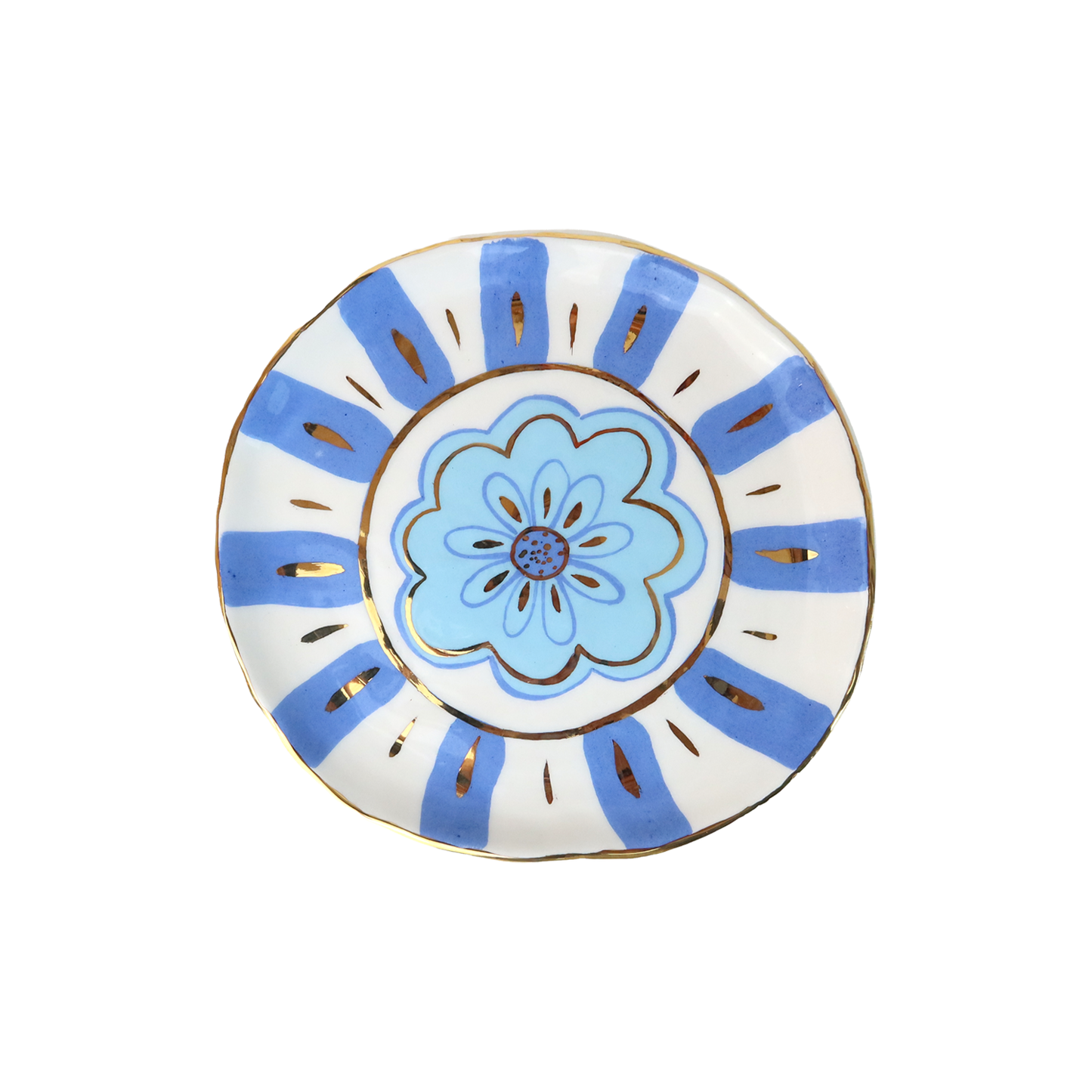 Flower Power | Blue Plate / Wall Dècor Sherie Boutik