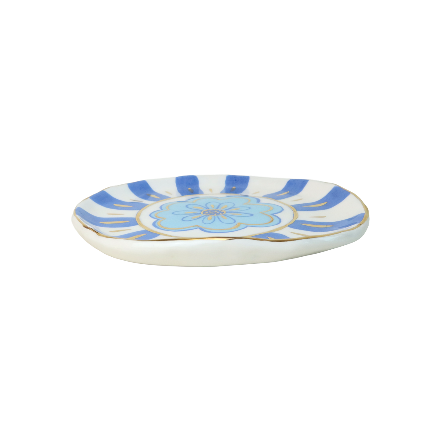 Flower Power | Blue Plate / Wall Dècor Sherie Boutik