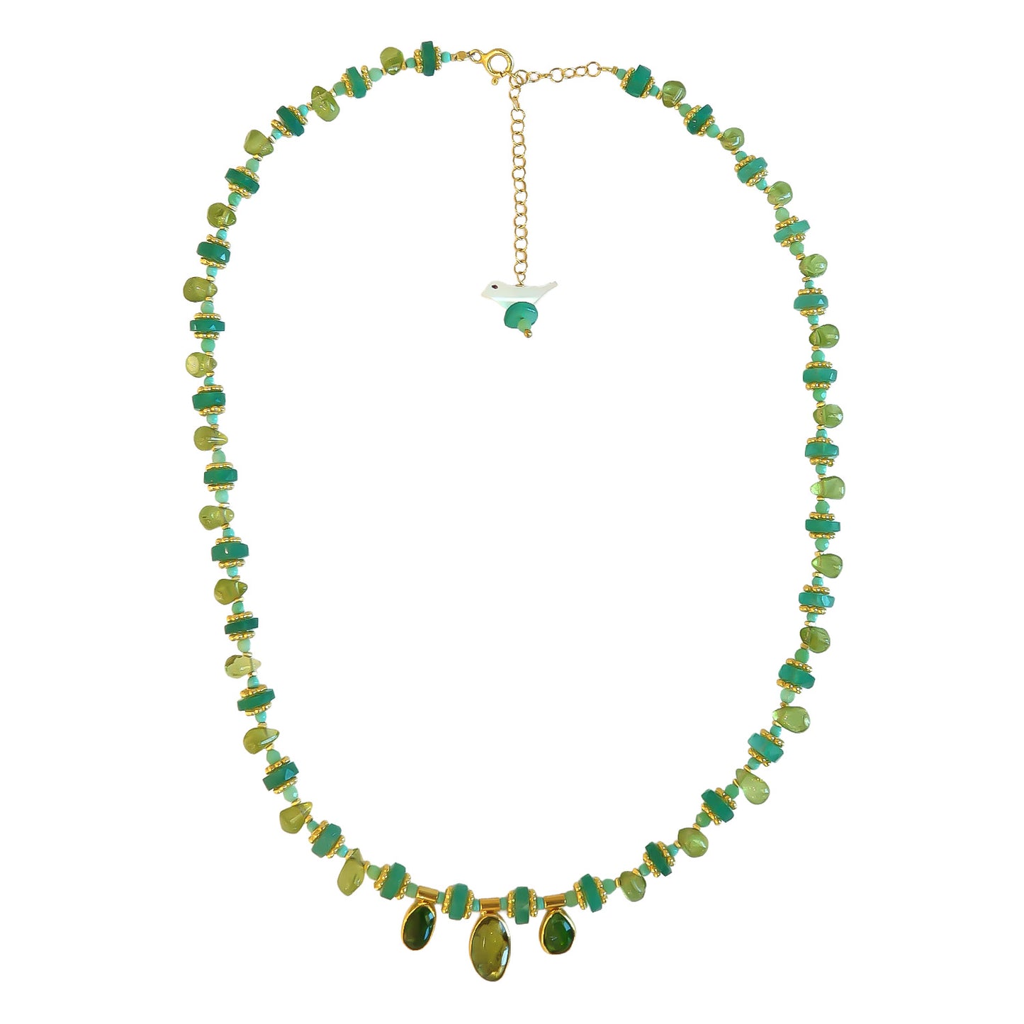 Necklace Green Tourmaline /Peridot NS 2499