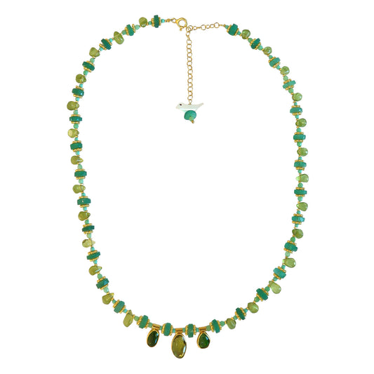 Necklace Green Tourmaline /Peridot NS 2499