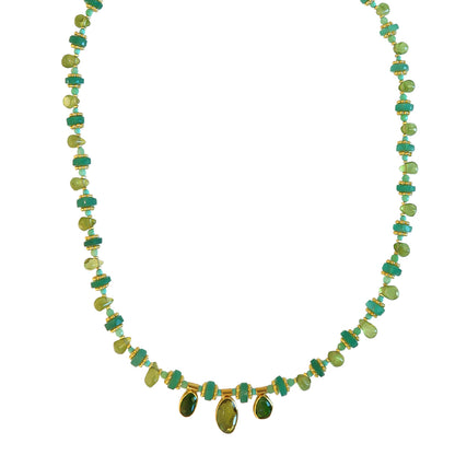 Necklace Green Tourmaline /Peridot NS 2499
