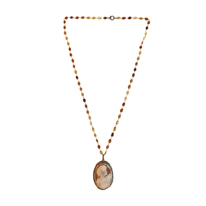 CAMEO PAVE NECKLACE