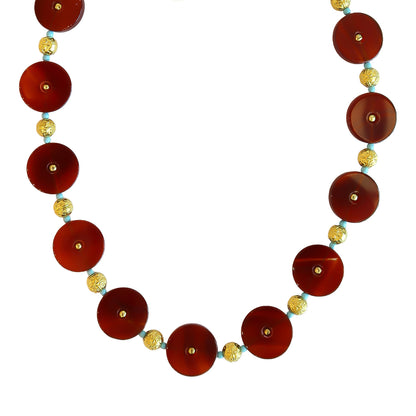 Necklace Carnelian round NS 2520