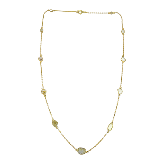 Necklace Plane Chain pave Diamond