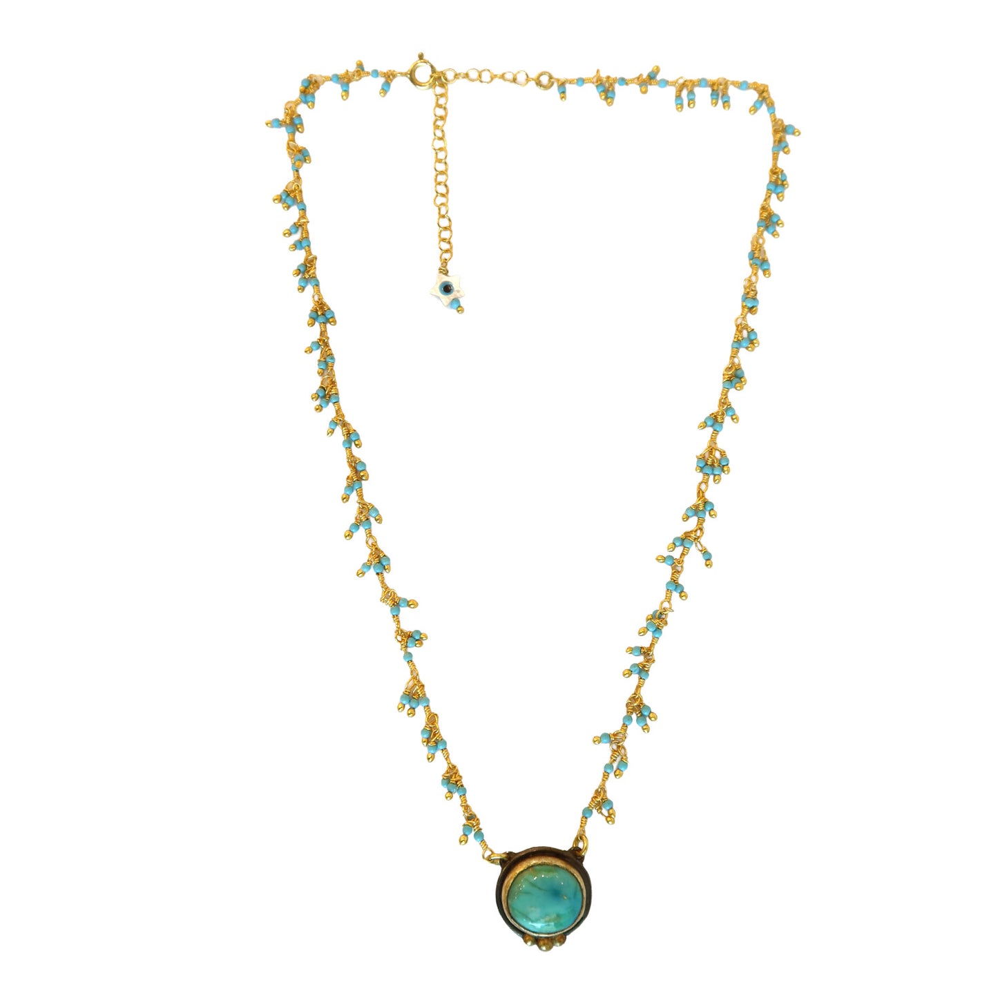 Necklace Turquoise Clester  NS 2506