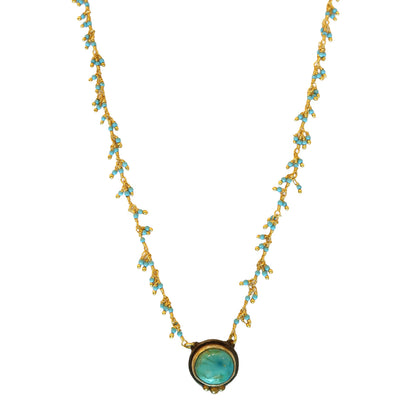 Necklace Turquoise Clester  NS 2506