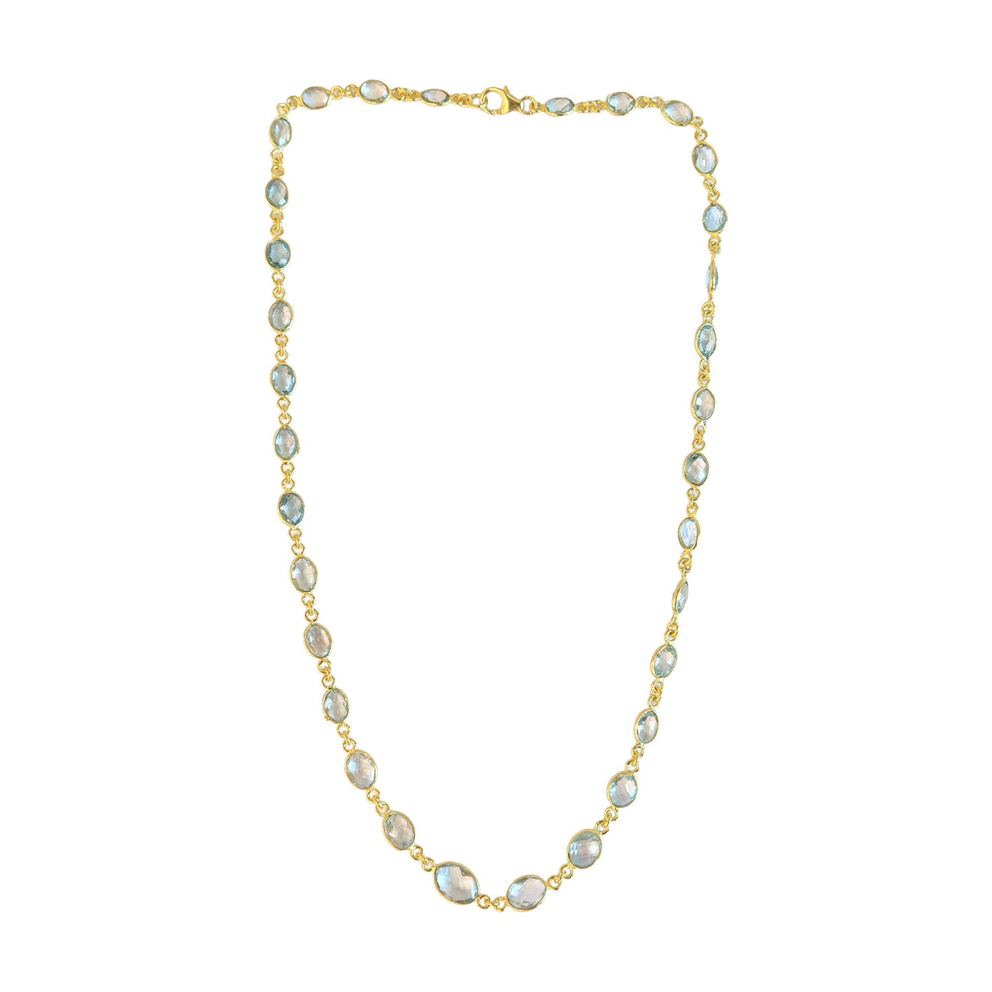 Necklace  Aquamarine  long NS 2536