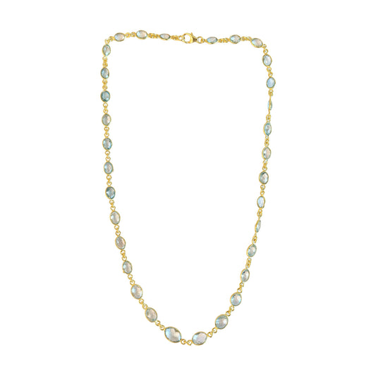 Necklace  Aquamarine  long NS 2536