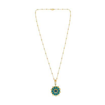 Necklace blue  eye  pendent NS 2545
