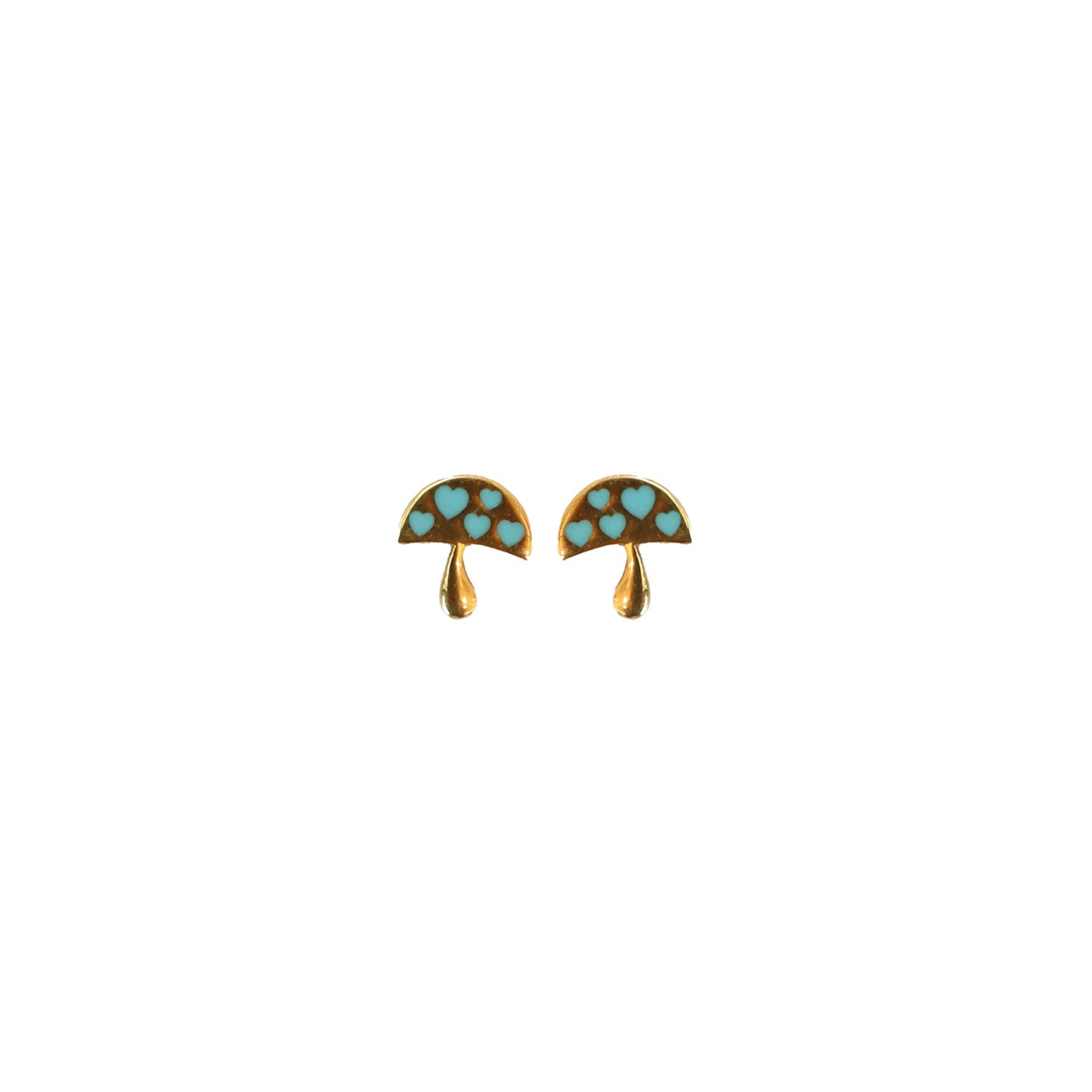 Heart Mushroom earring