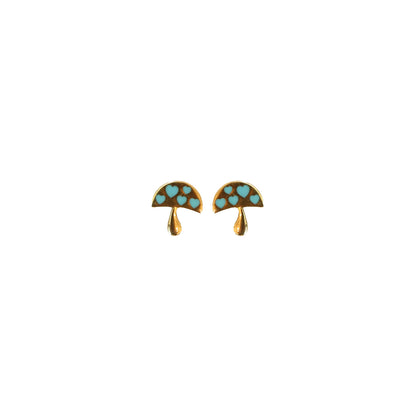 Heart Mushroom earring