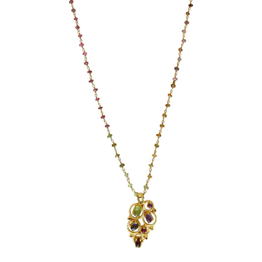 Necklace Tourmaline / tourmaline pendent NS 2533