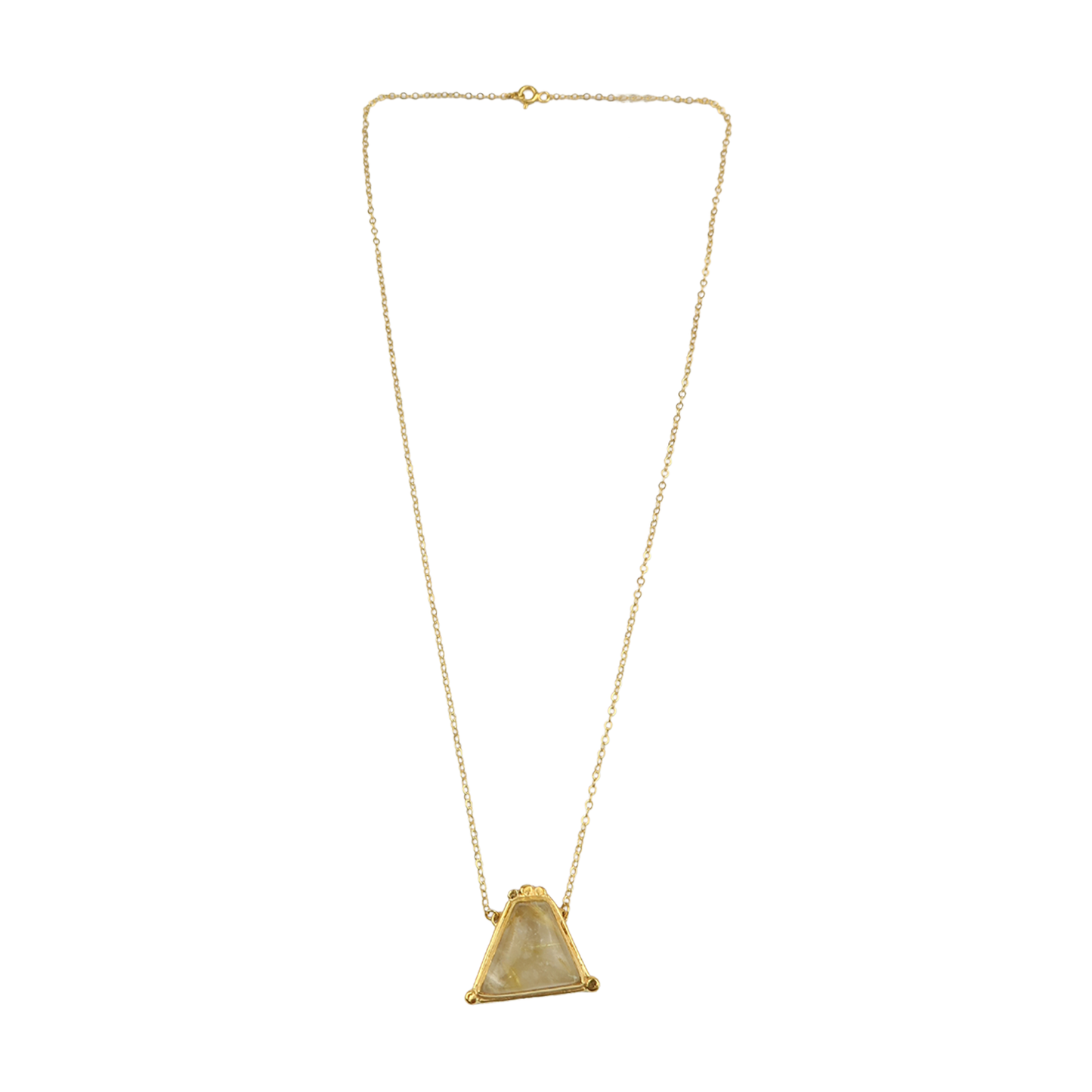 Necklace Rutilated  stone