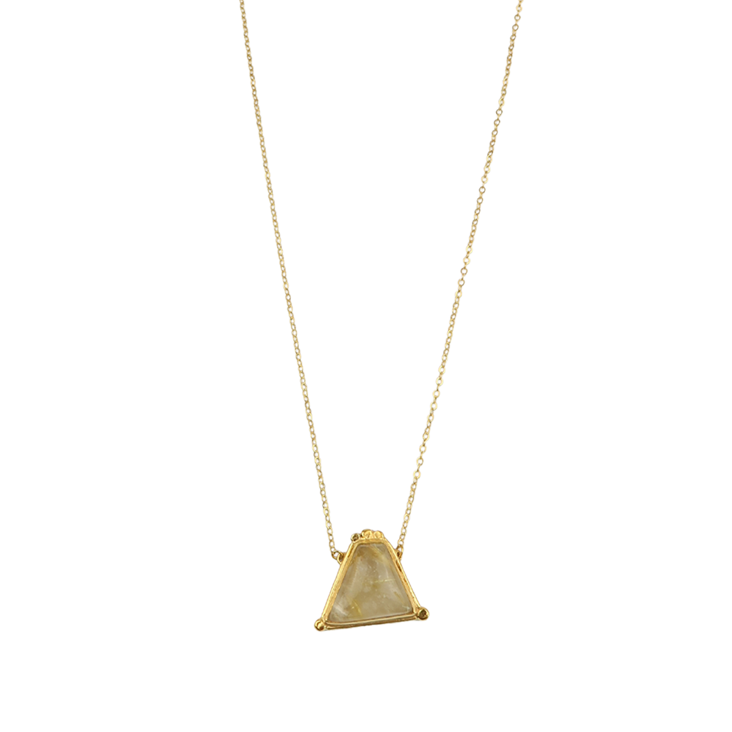 Necklace Rutilated  stone