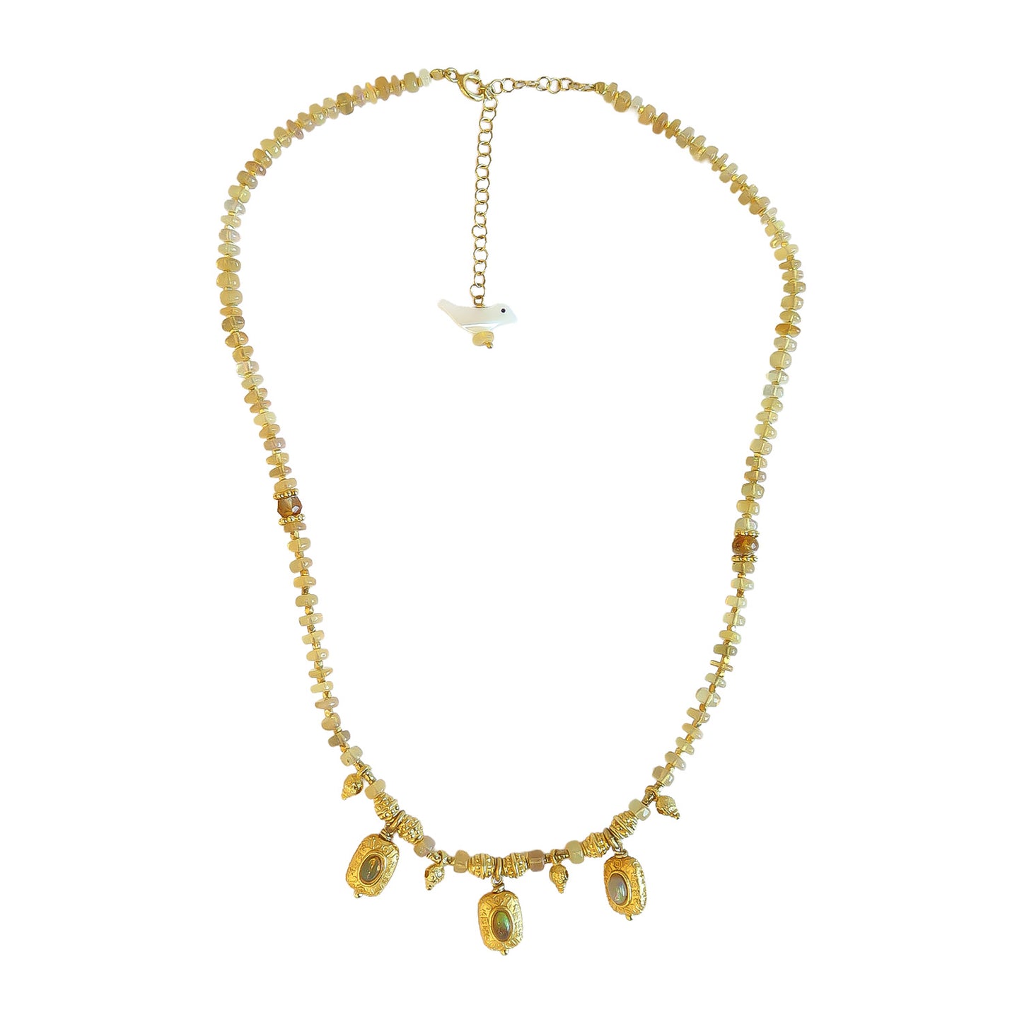 Necklace Yellow Opel   NS 2501