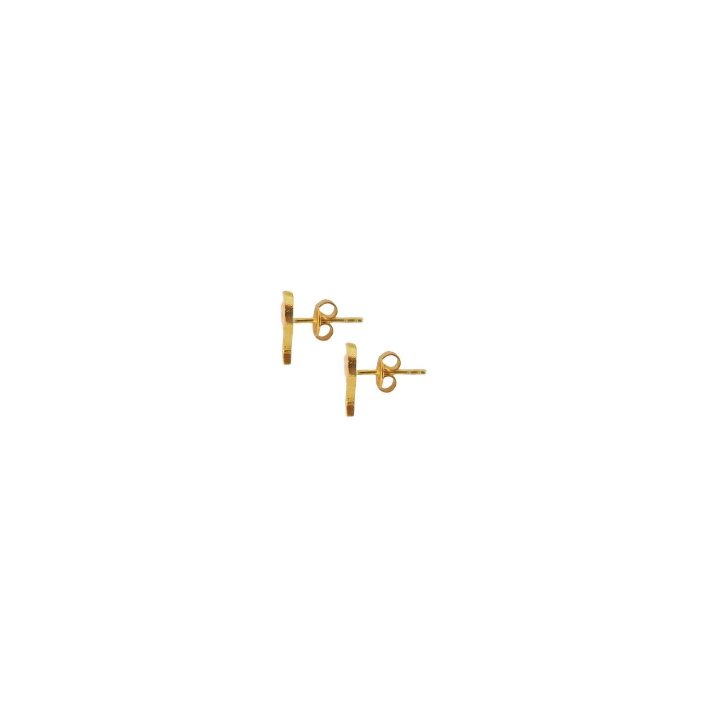 Multi Stone Enamel Studs Moon With Star