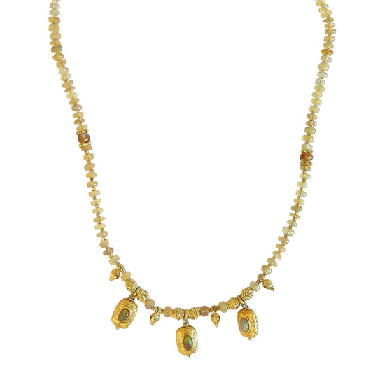Necklace Yellow Opel   NS 2501