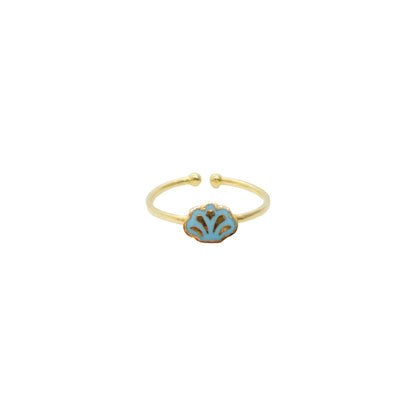 Shell Enamel Ring