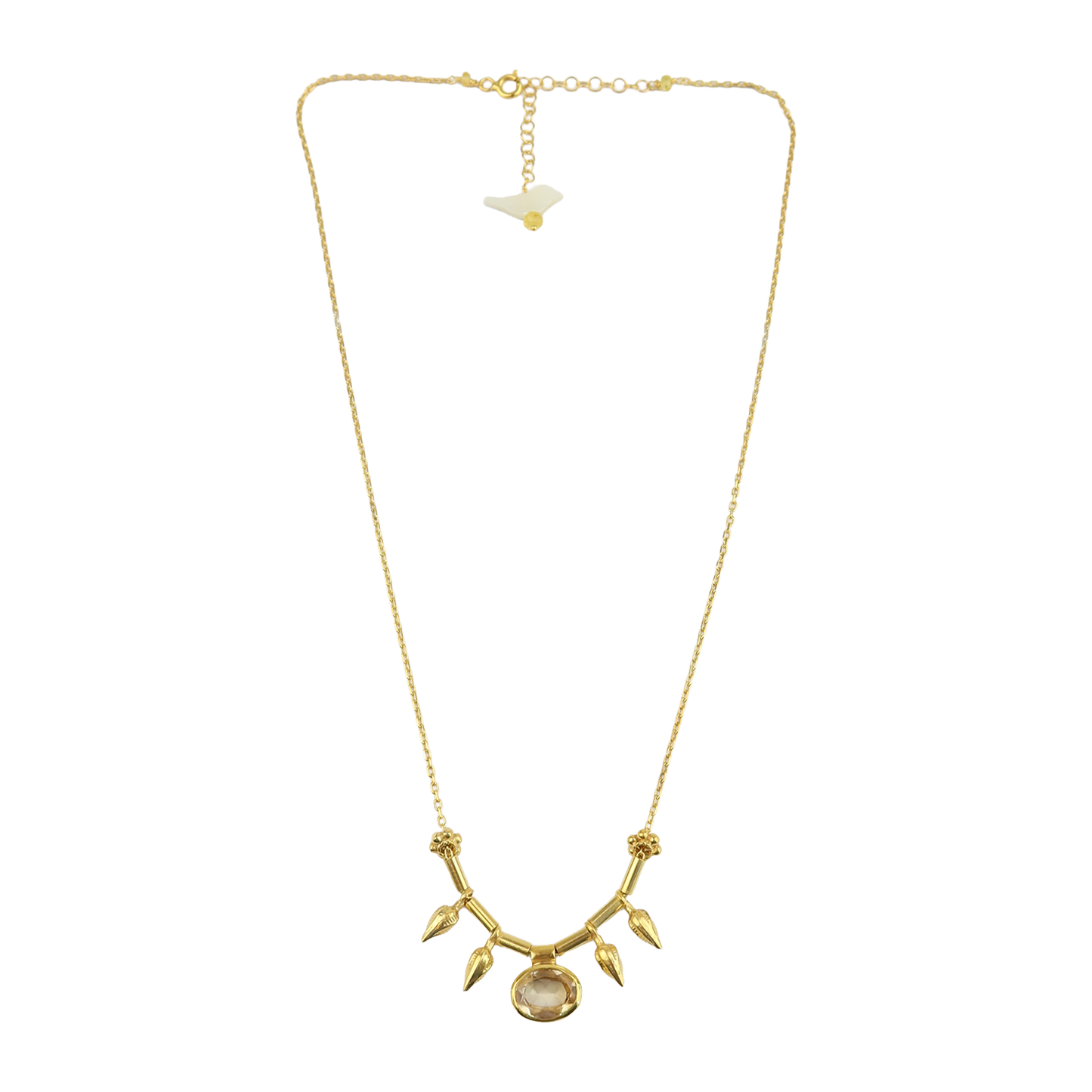Citrine Spick Chooker Necklace