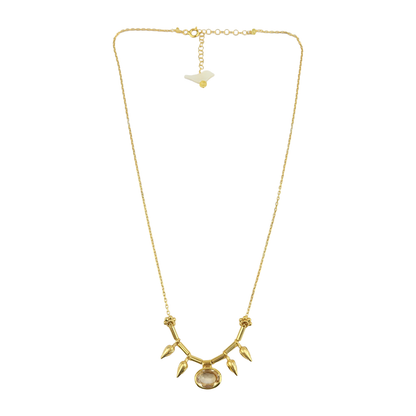 Citrine Spick Chooker Necklace