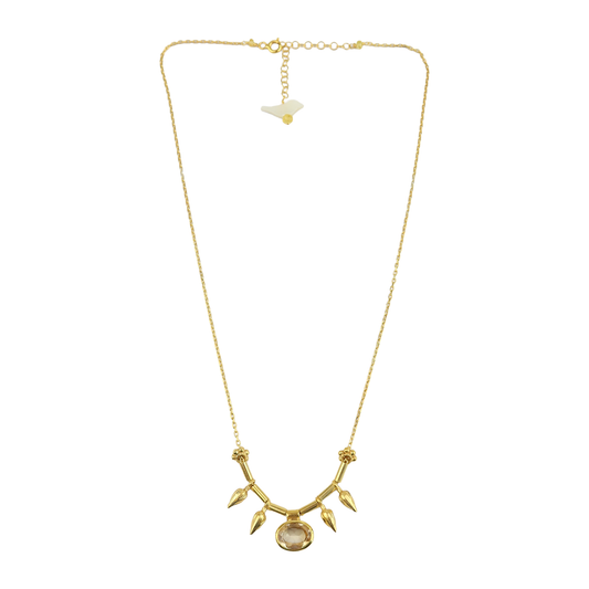 Citrine Spick Chooker Necklace
