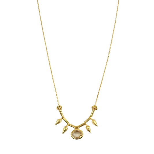 Citrine Spick Chooker Necklace