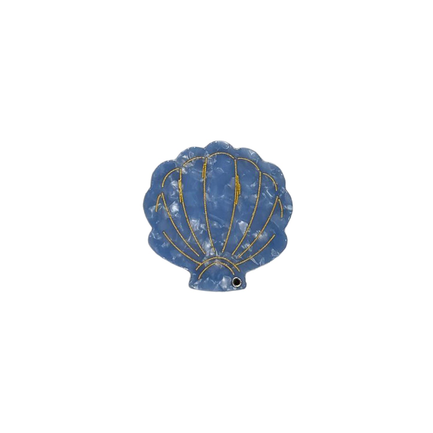 Shell folding hand mirror
