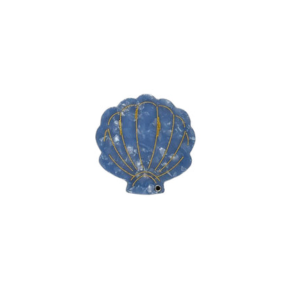 Shell folding hand mirror