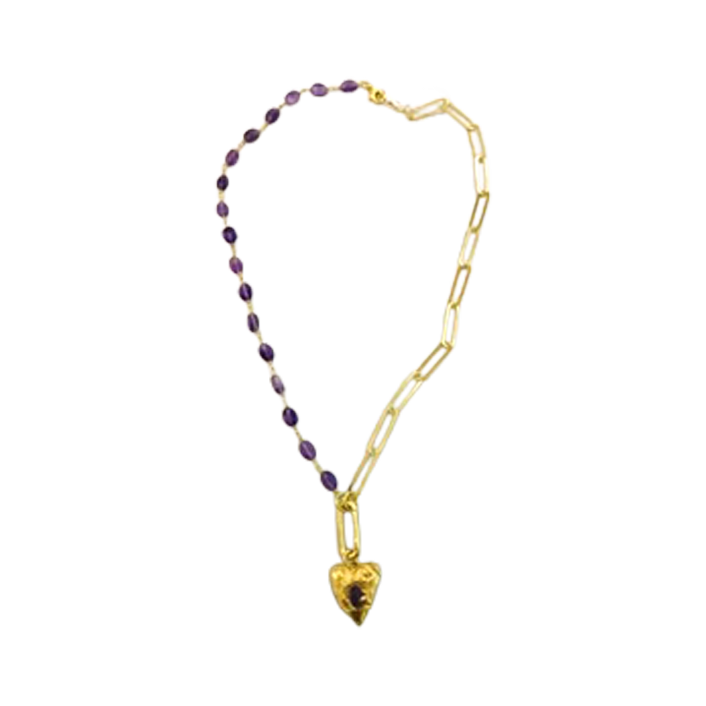 Multi stone Necklace Amethyst  NS 2461