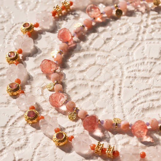 Necklace Rose qtz NS 2511