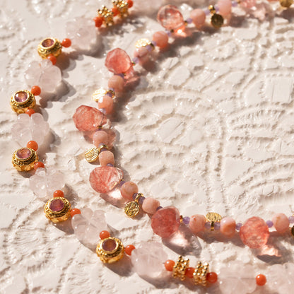 Strawberry Quartz Necklace NS 2518